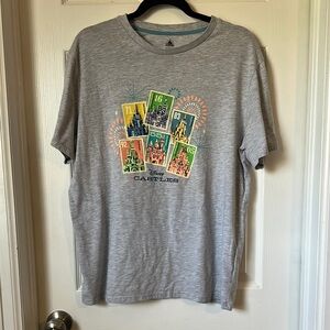 Disney Gray Short Sleeve Tee with Vibrant Graphic